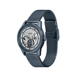 Montre BOSS sport lux homme automatique, bracelet acier bleu - vue 2
