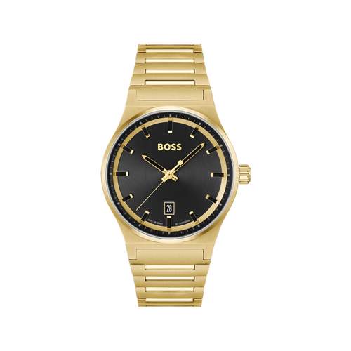 Montre BOSS sport lux homme bracelet acier doré jaune