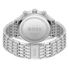 Montre BOSS sport lux homme chronographe, bracelet acier argent - vue V3