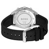 Montre BOSS sport lux homme chronographe, bracelet silicone noir - vue V3