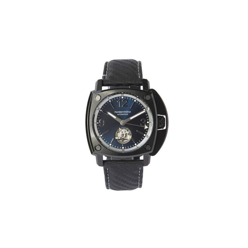 Montre HUMBERT-DROZ hd10 homme automatique, bracelet cuir noir - vue 1