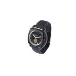 Montre HUMBERT-DROZ hd10 homme automatique, bracelet cuir noir - vue 2