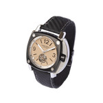 Montre HUMBERT-DROZ hd10 homme automatique, bracelet cuir noir - vue 2