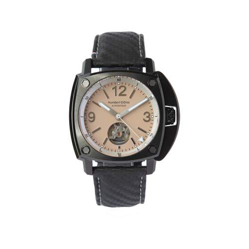 Montre HUMBERT-DROZ hd10 homme automatique, bracelet cuir noir
