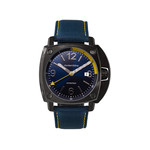 Montre HUMBERT-DROZ hd11 homme automatique, bracelet tissu bleu fonce - vue 1