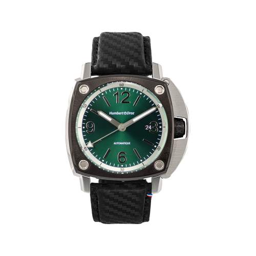 Montre HUMBERT-DROZ hd11 homme automatique, bracelet cuir noir