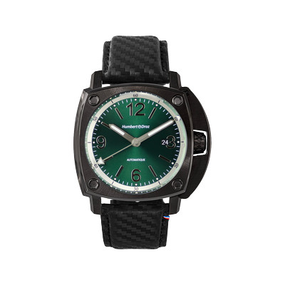 Montre HUMBERT-DROZ hd11 homme automatique, bracelet cuir noir