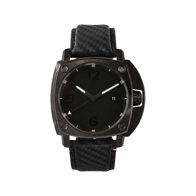 Montre HUMBERT-DROZ hd11 homme automatique, bracelet cuir noir - vue 1
