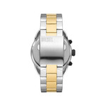 Montre DIESEL spiked homme bracelet acier inoxydable bicolore - vue 3