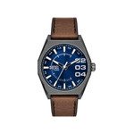 Montre DIESEL scraper homme bracelet cuir marron - vue 1