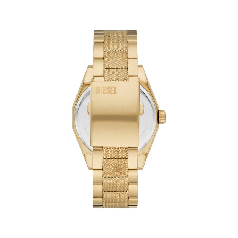 Montre DIESEL scraper homme bracelet acier inoxydable doré - vue 3