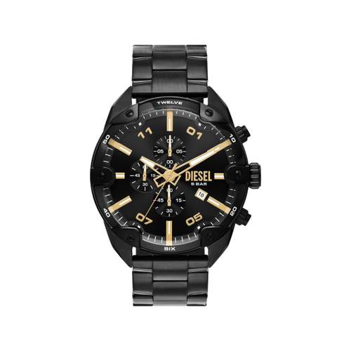 Montre DIESEL spiked homme bracelet acier inoxydable noir