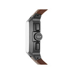 Montre DIESEL cliffhanger homme bracelet cuir marron - vue 2