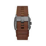 Montre DIESEL cliffhanger homme bracelet cuir marron - vue 3