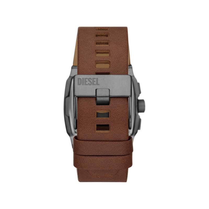 Montre DIESEL cliffhanger homme bracelet cuir marron - vue 3