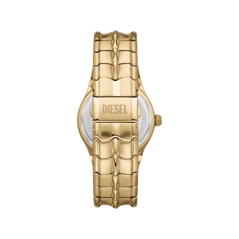 Montre DIESEL vert homme bracelet acier inoxydable doré - vue 3
