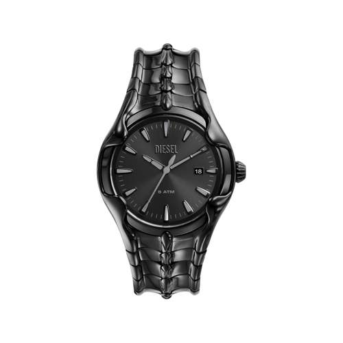 Montre DIESEL vert homme bracelet acier inoxydable noir