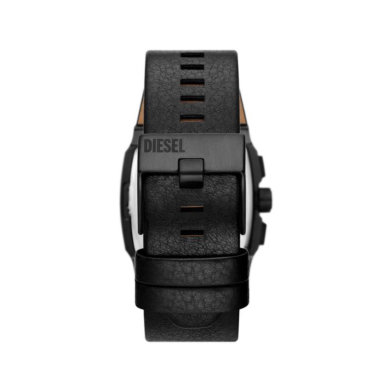 Montre DIESEL cliffhanger homme bracelet cuir noir - vue 3