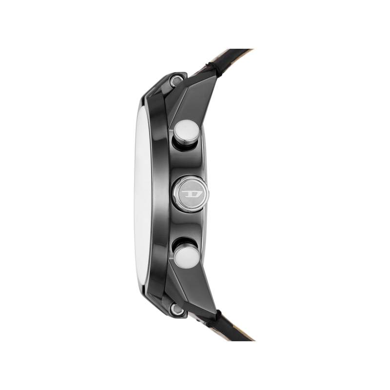 Montre DIESEL split homme bracelet cuir marron - vue 2