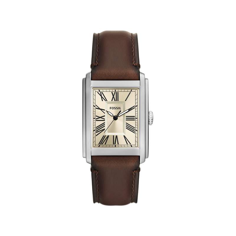 Montre FOSSIL carraway homme bracelet cuir marron - vue 1