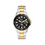 Montre FOSSIL FOSSIL blue dive homme bracelet acier inoxydable bicolore - vue 1