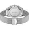 Montre BOSS sport lux homme chronographe bracelet acier inoxydable argent - vue V3