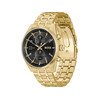 Montre BOSS sport lux homme chronographe bracelet acier inoxydable doré jaune - vue V2