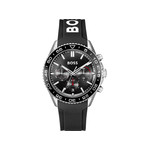 Montre BOSS sport lux homme chronographe bracelet silicone noir - vue 1