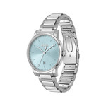 BOSS sport lux herenhorloge zilver roestvrij stalen armband - bekijk 2