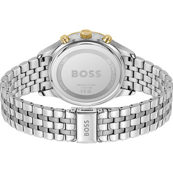 BOSS business herenhorloge chronograaf roestvrij stalen armband zilver