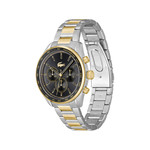 Montre LACOSTE homme bracelet acier inoxydable doré jaune - vue 2
