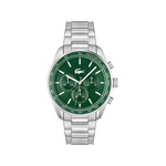 Montre LACOSTE homme bracelet acier inoxydable argent - vue 1