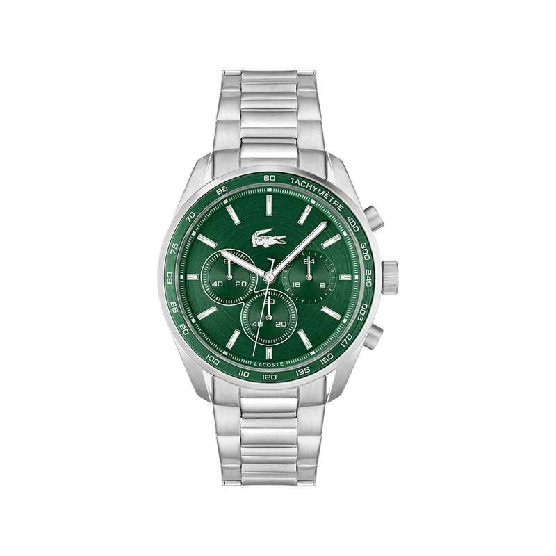 Montre LACOSTE homme bracelet acier inoxydable argent - vue 1