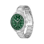 Montre LACOSTE homme bracelet acier inoxydable argent - vue 2