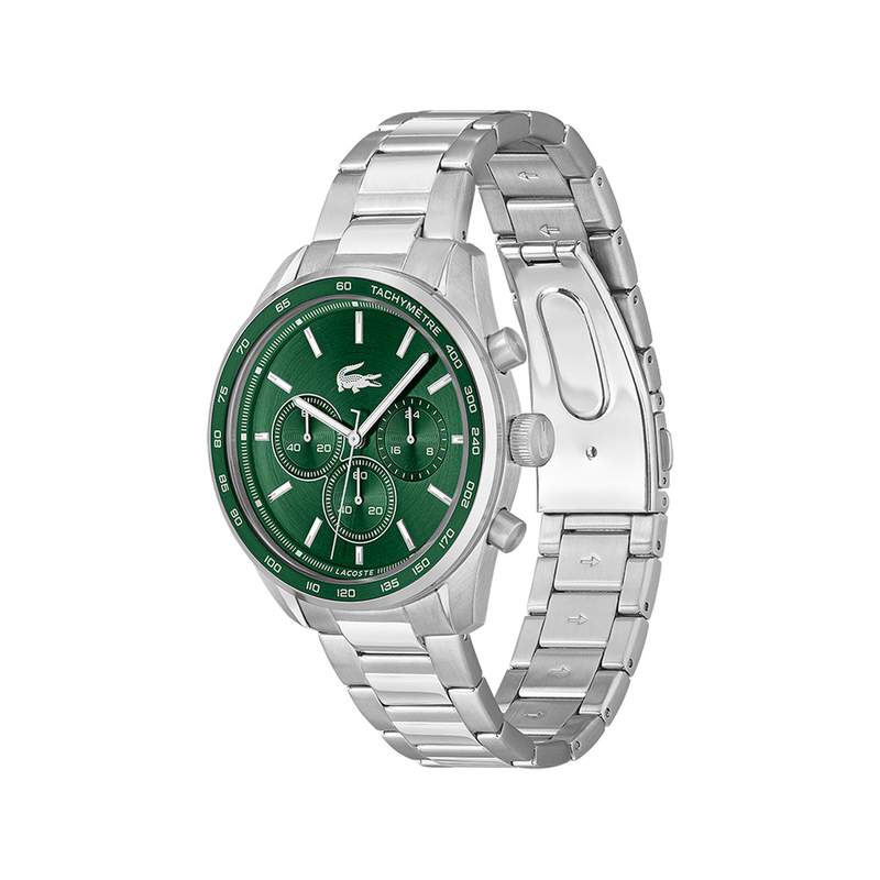 Montre LACOSTE homme bracelet acier inoxydable argent - vue 2