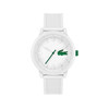 Montre LACOSTE homme plastique bracelet blanc - vue V1