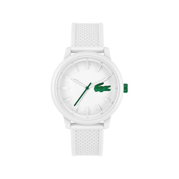 Montre LACOSTE homme plastique bracelet blanc