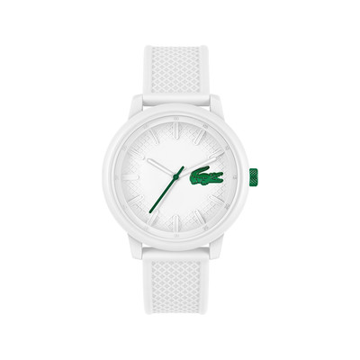 Montre LACOSTE homme plastique bracelet blanc - vue 1