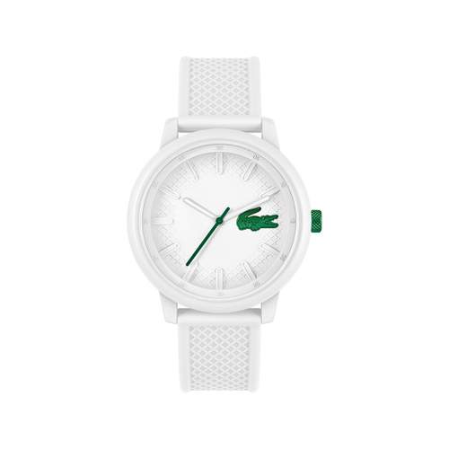 LACOSTE-herenhorloge met witte kunststof band