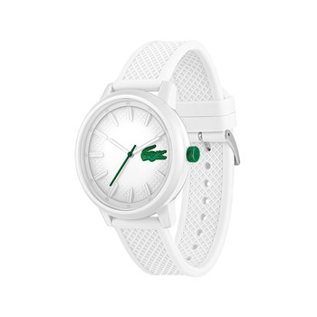 Montre LACOSTE homme plastique bracelet blanc