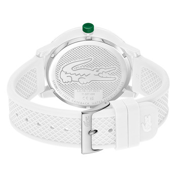 Montre LACOSTE homme plastique bracelet blanc