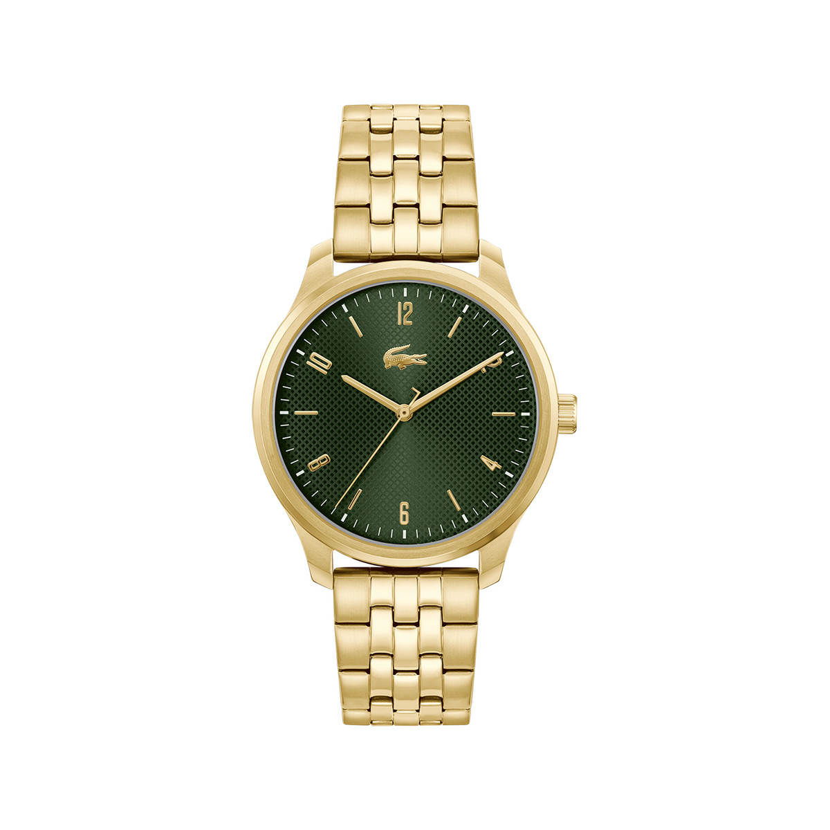 Montre LACOSTE homme acier bracelet acier inoxydable doré jaune
