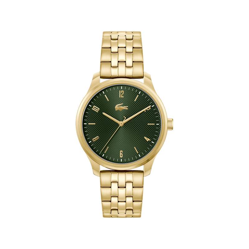 Montre LACOSTE homme acier bracelet acier inoxydable doré jaune - vue 1