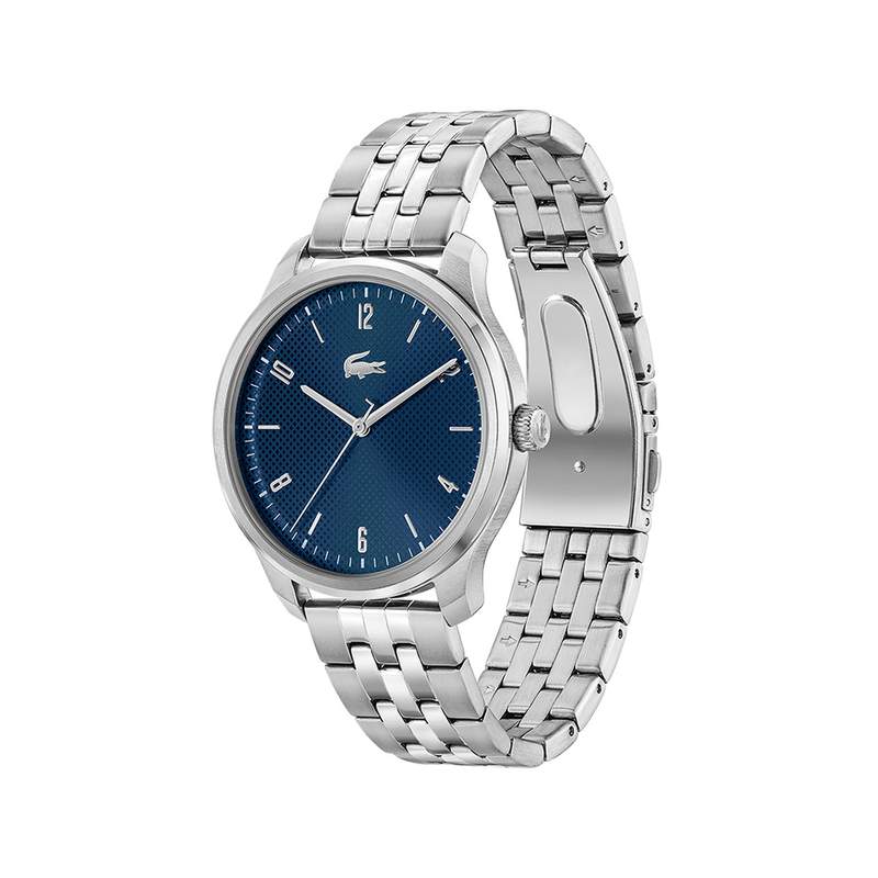 Montre LACOSTE homme bracelet acier inoxydable argent - vue 2