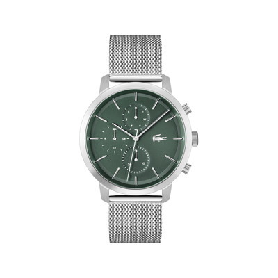 Montre LACOSTE homme bracelet acier inoxydable argent - vue 1