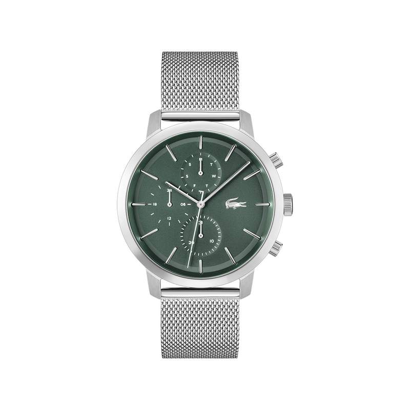 Montre LACOSTE homme bracelet acier inoxydable argent - vue 1