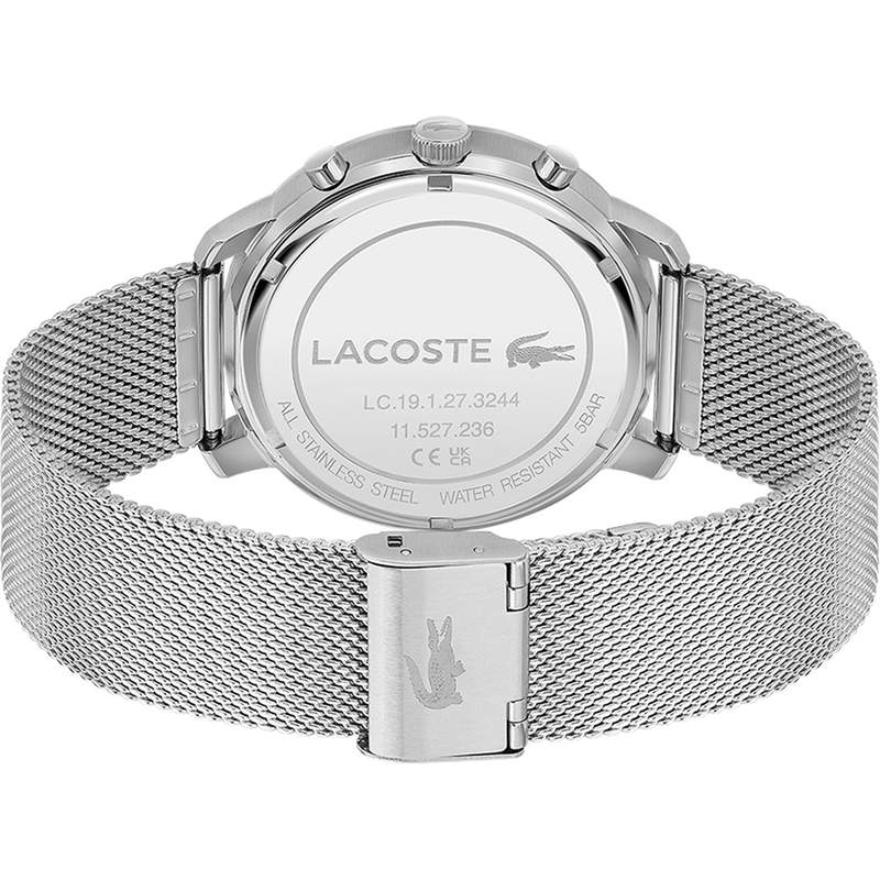 Montre LACOSTE homme bracelet acier inoxydable argent - vue 3