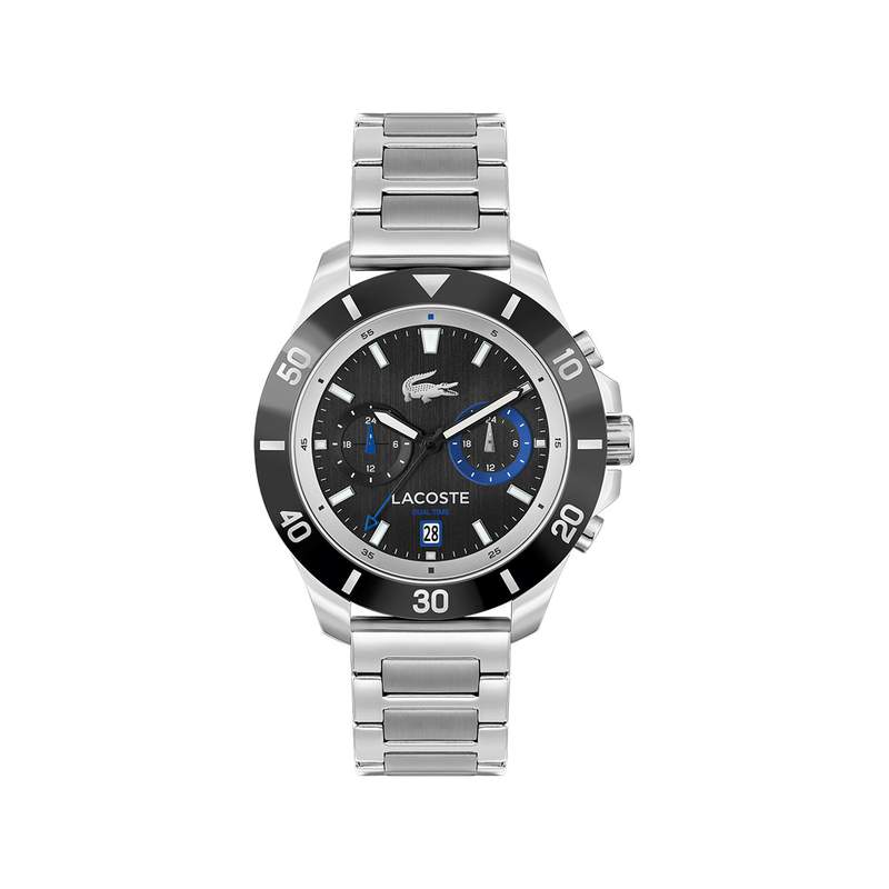 Montre LACOSTE homme bracelet acier inoxydable argent - vue 1