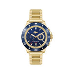 Montre LACOSTE homme bracelet acier inoxydable doré jaune - vue 1