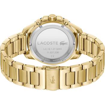 Montre LACOSTE homme bracelet acier inoxydable doré jaune